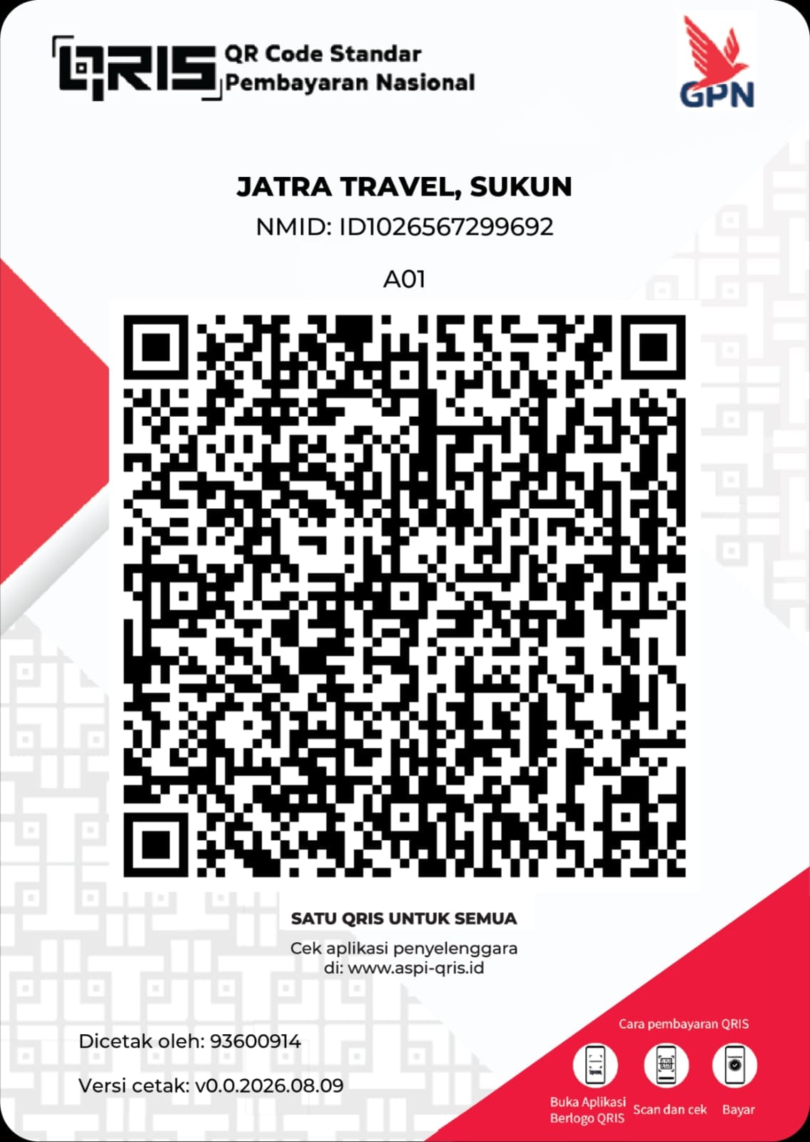 QRIS JATRA Travel